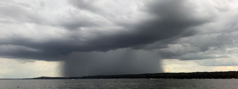 Rain Storm over Geneva Lake Wisconsin