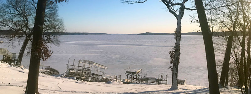 Winter in Geneva Lake, Wisconsin